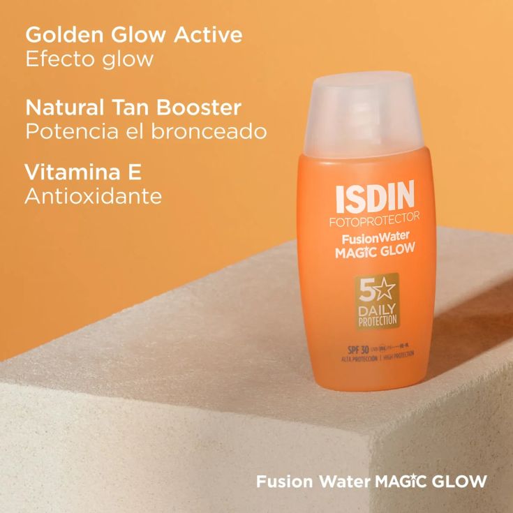 isdin fusion water magic glow spf30 50ml