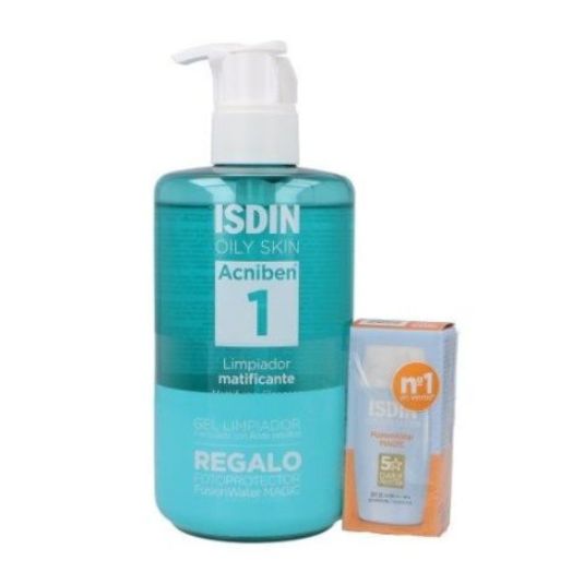 isdin acniben gel limpiador 400 ml+tamaño viaje magic 10ml