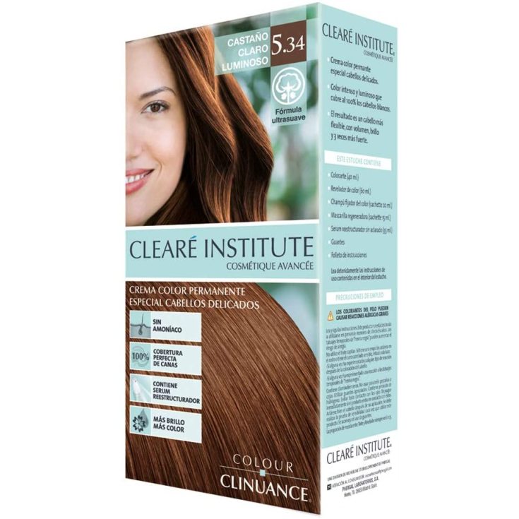colour clinuance tinte cabellos delicados 5.34 castaño claro luminoso colour clinuance tinte cabellos delicados 5.34 castaño claro luminoso