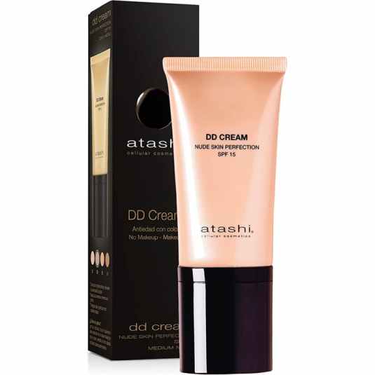 atashi dd cream nude skin perfection claro spf15