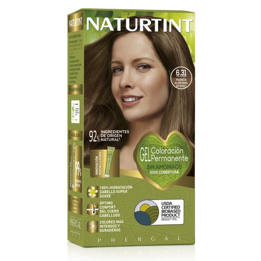 naturtint tinte permamente 6.31 marron almendra intenso