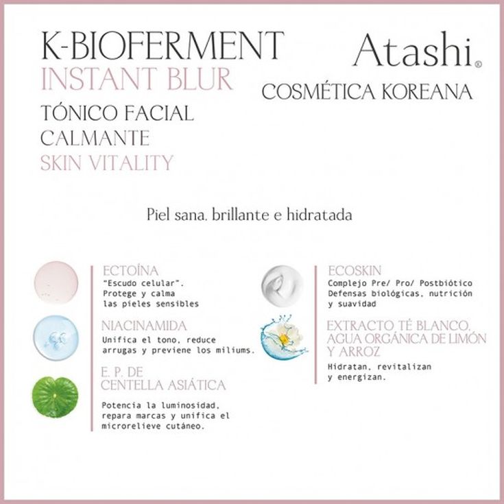 atashi kbio vitality tónico facial 250ml