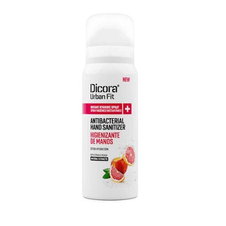 dicora citrus&peach higienizante manos spray 70% alcohol 75ml dicora citrus&peach higienizante manos spray 70% alcohol 75ml