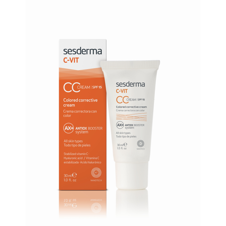 sesderma c-vit cc crema correctora con color spf15 30ml sesderma c-vit cc crema correctora con color spf15 30ml
