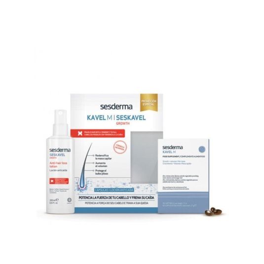sesderma kavel m 60 cápsulas+seskavel loción capilar anticaída 200ml sesderma kavel m 60 cápsulas+seskavel loción capilar anticaída 200ml