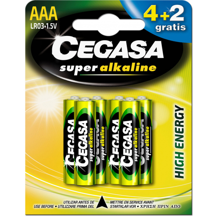 cegasa pila alcalina lr03 4+2ud cegasa pila alcalina lr03 4+2ud