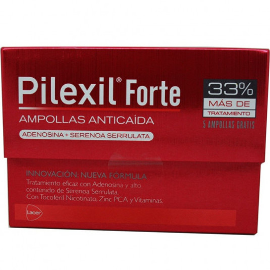 pilexil forte ampollas capilares anticaida 15+5 unidades