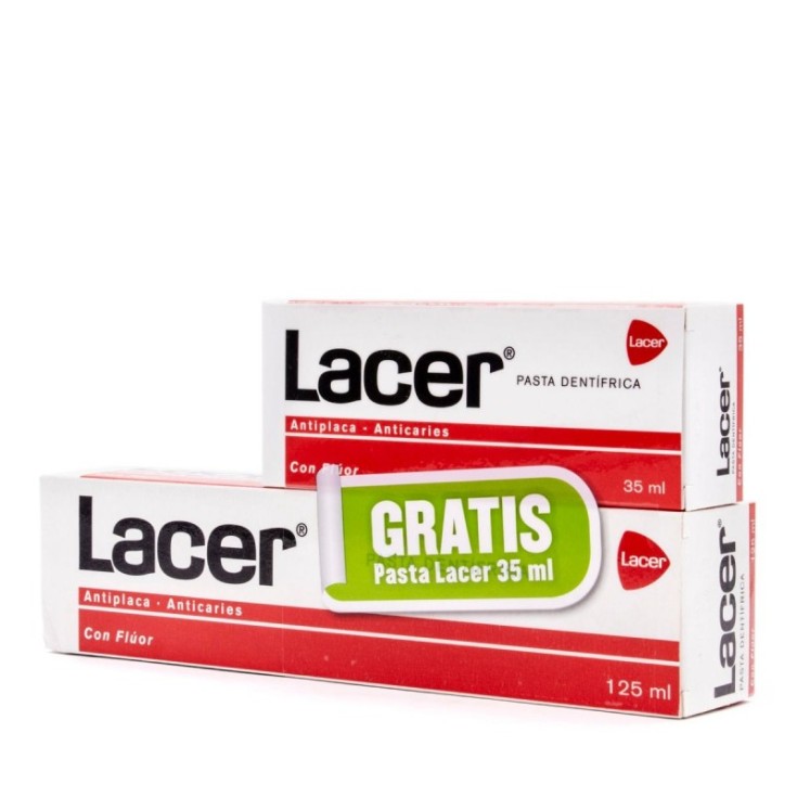 lacer pasta de dienytes 125ml+ mini 35ml gratis lacer pasta de dienytes 125ml+ mini 35ml gratis