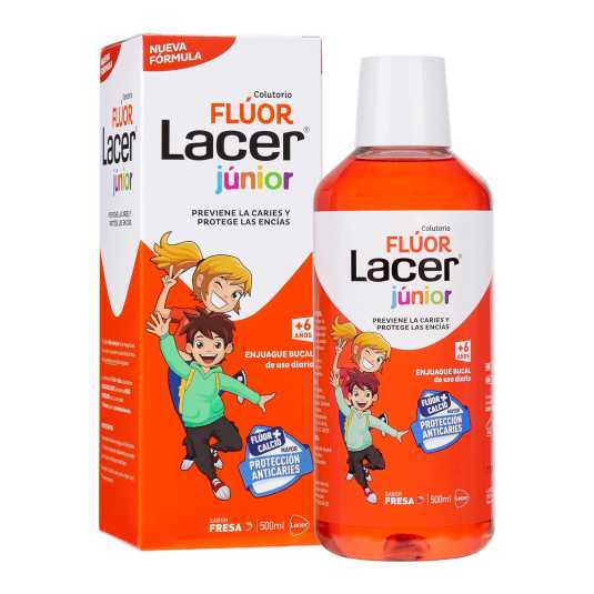 fluor lacer junior colutorio fresa 500ml