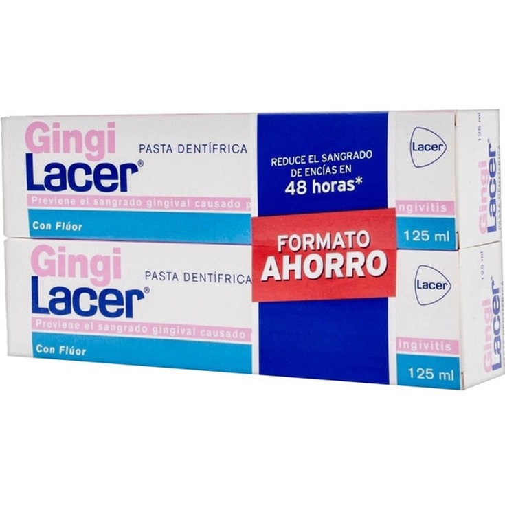 lacer gingilacer pasta de dientes duplo 2x125ml lacer gingilacer pasta de dientes duplo 2x125ml