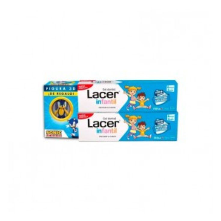 lacer gel infantil 75ml duplo+figura sonic lacer gel infantil 75ml duplo+figura sonic