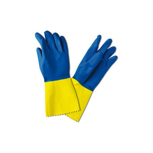 sanyc guante goma bicolor talla grande 1 par