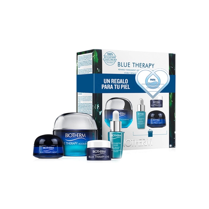 biotherm blue therapy accelerated crema 50ml tp set 4 piezas biotherm blue therapy accelerated crema 50ml tp set 4 piezas