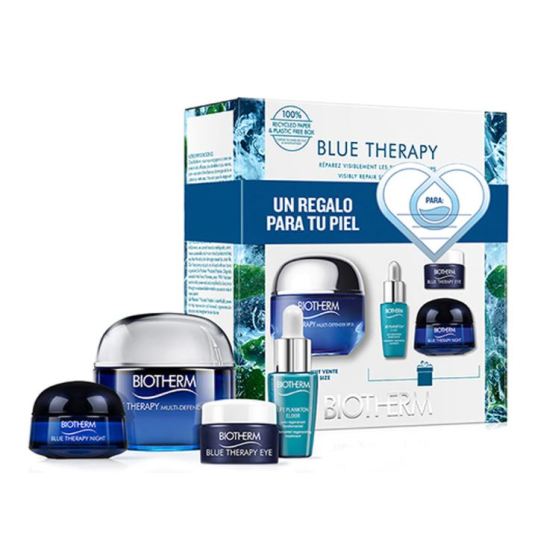 biotherm blue therapy multi-defender crema spf25 50ml set 4 piezas biotherm blue therapy multi-defender crema spf25 50ml set 4 piezas