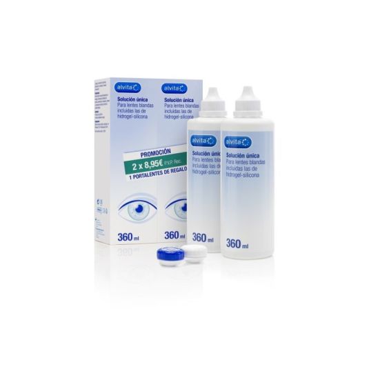 alvita solucion ocular unica 2x360ml