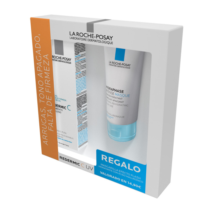 la roche-posay redermic c uv spf25 crema antiedad 40ml + regalo masc. hydraphase la roche-posay redermic c uv spf25 crema antiedad 40ml + regalo masc. hydraphase