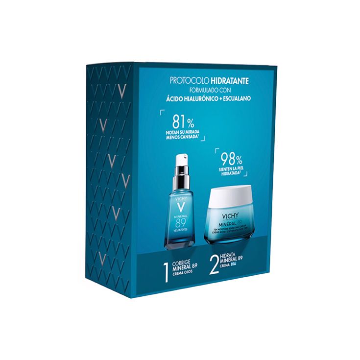 vichy mineral 89 crema ligera 50ml + ojos 15ml