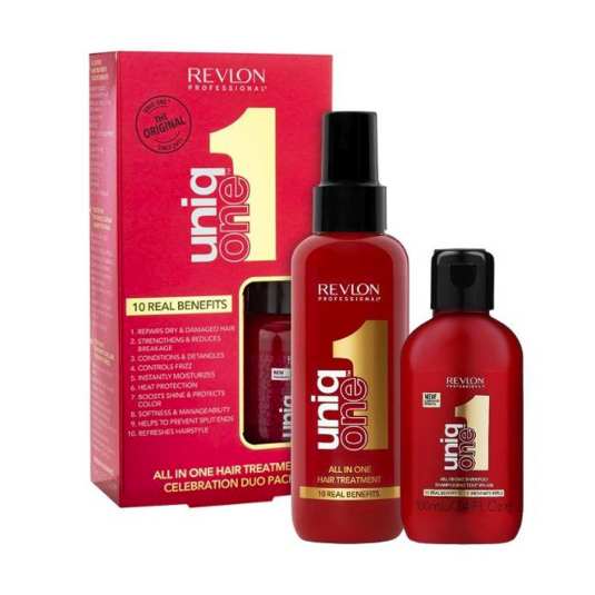 pack revlon uniq onetratamiento 150ml + champu 100ml