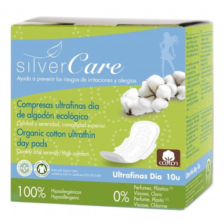 silvercare compresas ultrafinas dia con alas 10 unidades silvercare compresas ultrafinas dia con alas 10 unidades