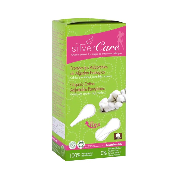 silvercare protegeslips adaptables flex 30 unidades silvercare protegeslips adaptables flex 30 unidades