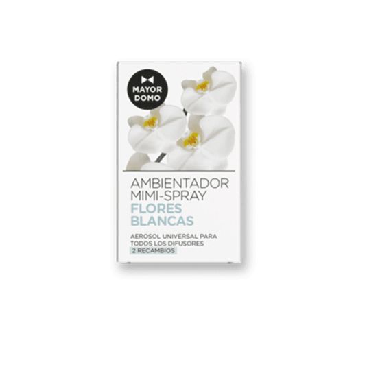 mayordomo ambientador recambio minispray flores blancas