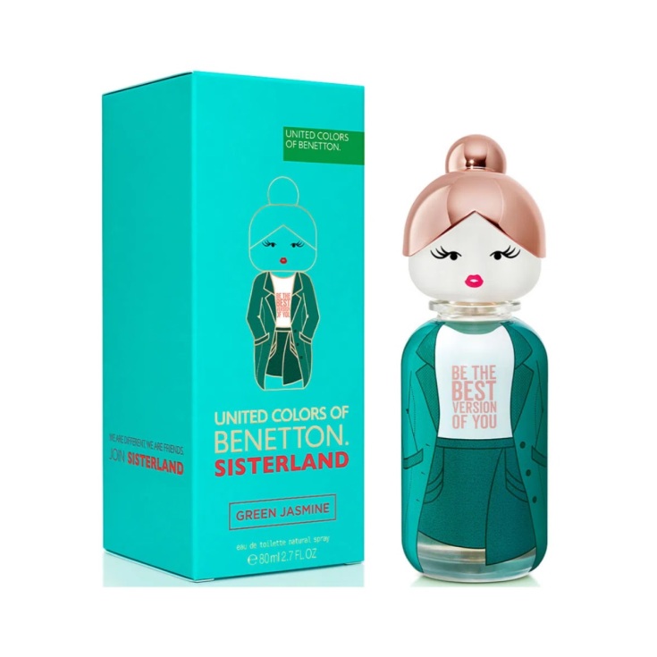 benetton sisterland green jasmine eau de toilette 80ml benetton sisterland green jasmine eau de toilette 80ml