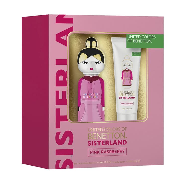 benetton sisterland pink rasperry eau de toilette 80ml estuche 2 piezas benetton sisterland pink rasperry eau de toilette 80ml estuche 2 piezas