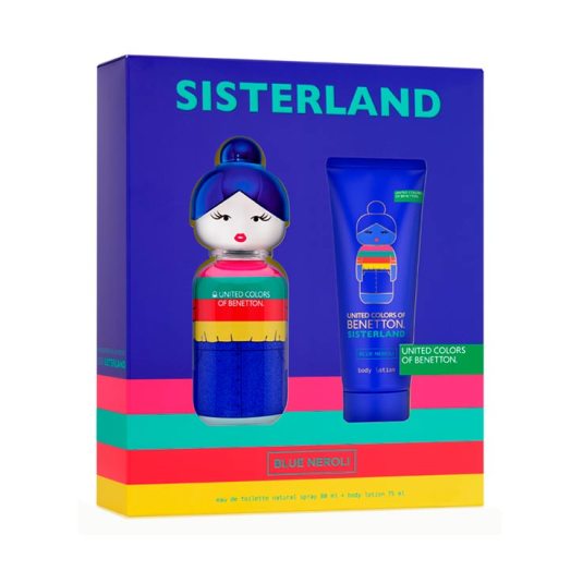 benetton sisterland blue neroli 80ml estuche 2 piezas