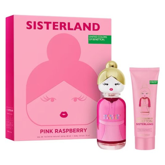  benetton sisterland pink raspberry 80ml estuche 2 piezas