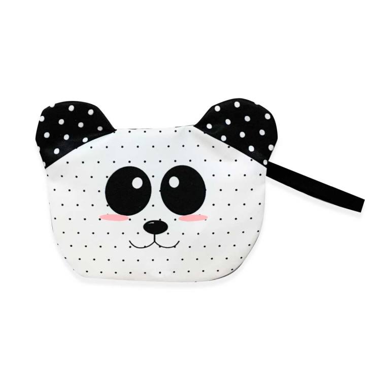 neceser tela oso panda 24x17cm neceser tela oso panda 24x17cm