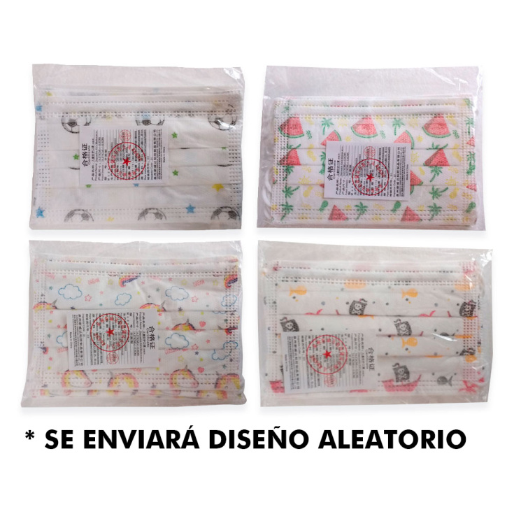 mascarilla higienica infantil bolsa 5ud (0,99 unidad) mascarilla higienica infantil bolsa 5ud (0,99 unidad)