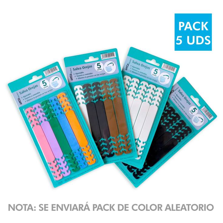 salvaorejas para mascarillaa protectoras colores surtidos 5 unidades salvaorejas para mascarillaa protectoras colores surtidos 5 unidades
