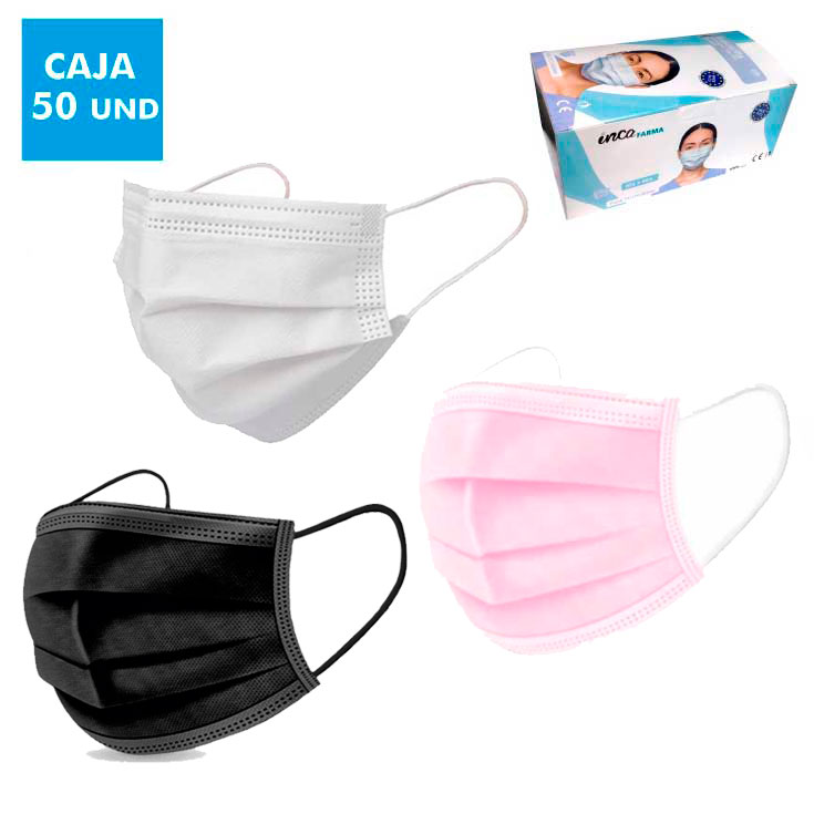 mascarilla quirurgica desechable iir adulto blanca o rosa caja 50 unidades (0,18/unidad) mascarilla quirurgica desechable iir adulto blanca o rosa caja 50 unidades (0,18/unidad)