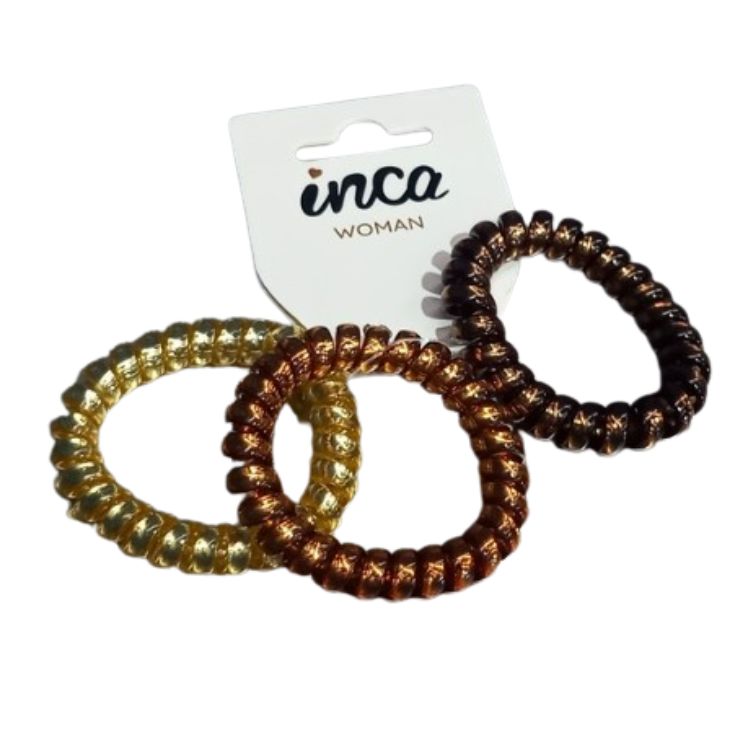 inca goma cable telefono tonos marrones 3uds