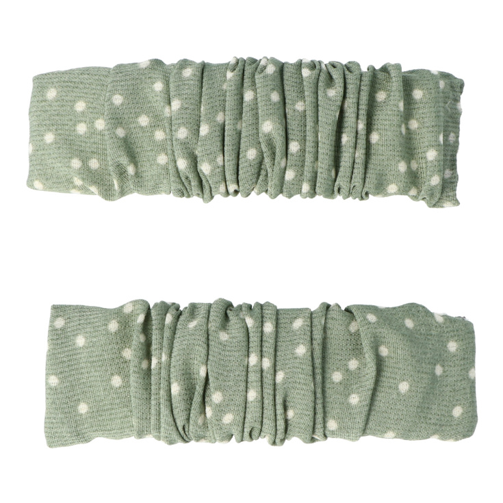 set 2 clips para el pelo forrados de tela lunares set 2 clips para el pelo forrados de tela lunares