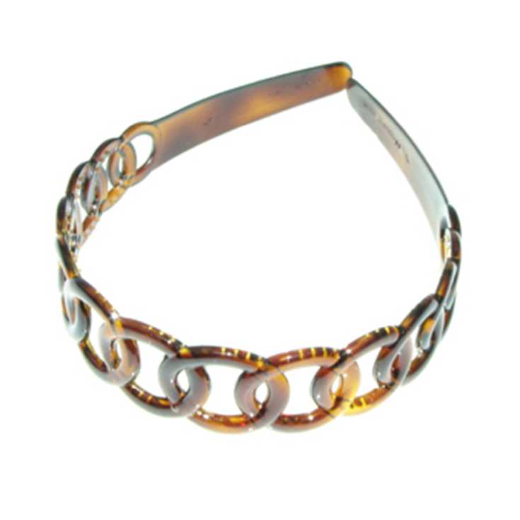 diadema de circulos de concha francesa marron diadema de circulos de concha francesa marron
