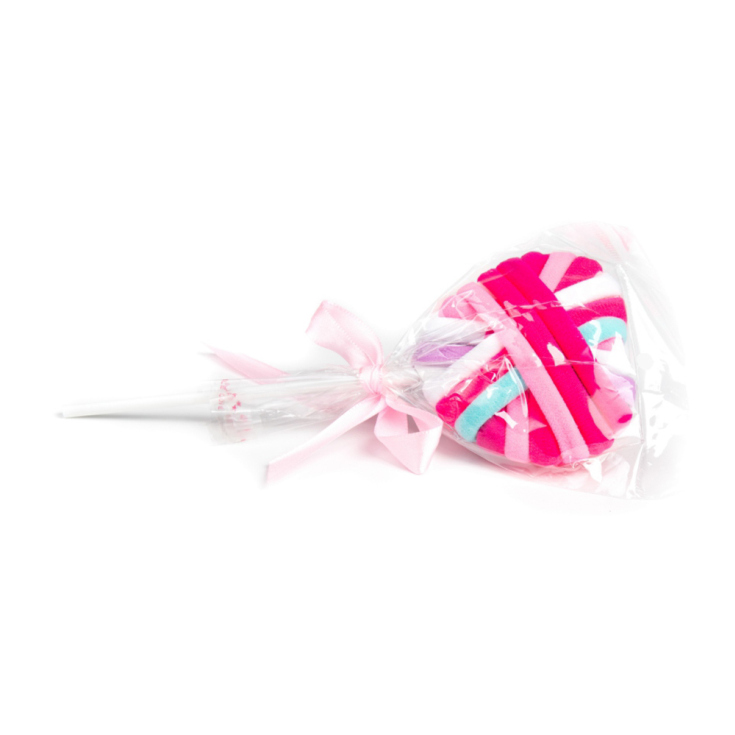 set en forma de piruleta 12 gomas para el pelo set en forma de piruleta 12 gomas para el pelo