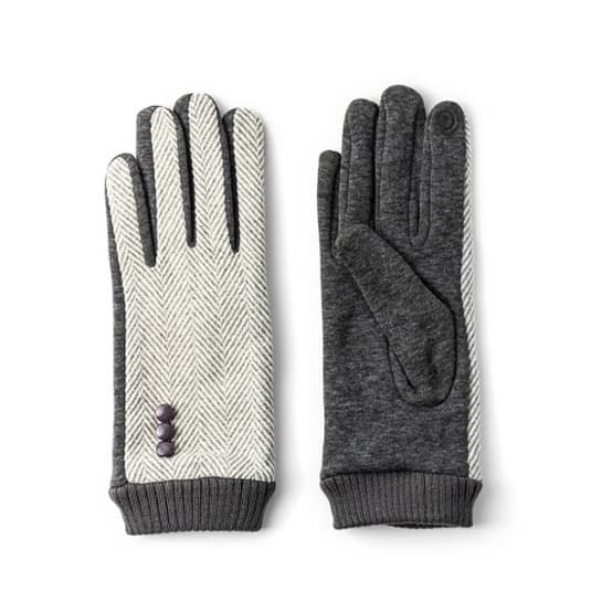 guantes de tela espiga mujer 