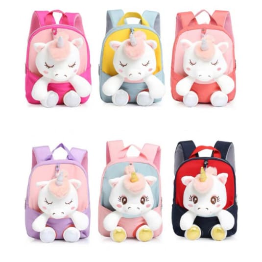 mochila infantil peluche unicornio 3 d surtido