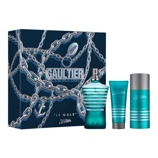 jean paul gaultier le male eau de toilette 125ml cofre 3 piezas