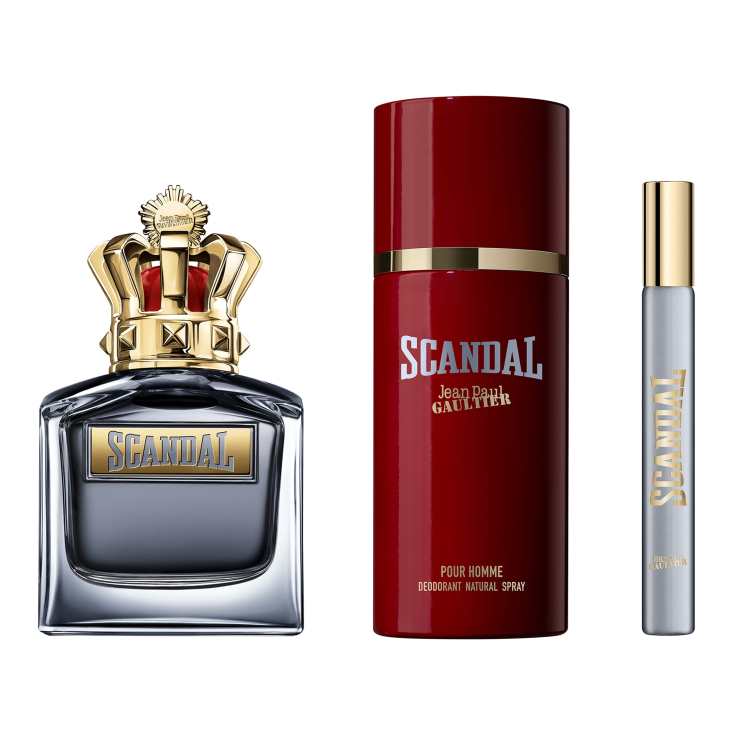 jpg scandal for him eau de parfum 100ml cofre 3 piezas