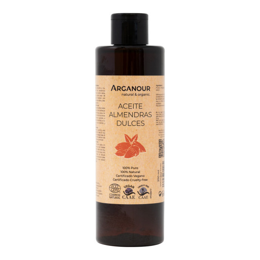 arganour aceite de almendras dulces bio 250ml