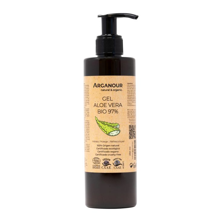 arganour gel aloe vera 100% natural dosificador 250ml arganour gel aloe vera 100% natural dosificador 250ml