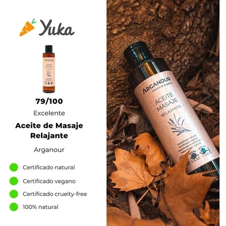 arganour aceite masaje relajante 200 ml