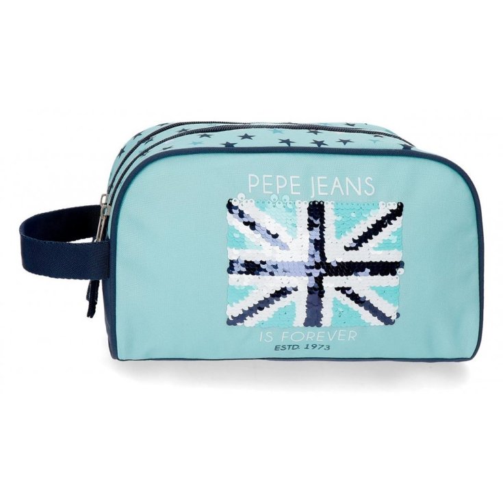 pepe jeans cuore neceser doble compartimento 16x26x12cm pepe jeans cuore neceser doble compartimento 16x26x12cm