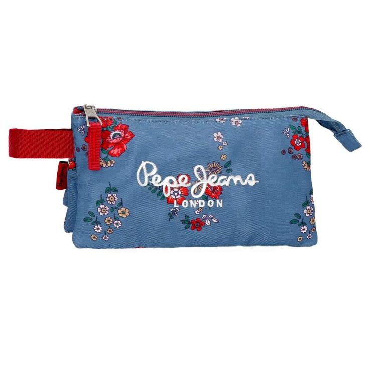 pepe jeans pam estuche 3 compartimentos 22x12x5cm pepe jeans pam estuche 3 compartimentos 22x12x5cm
