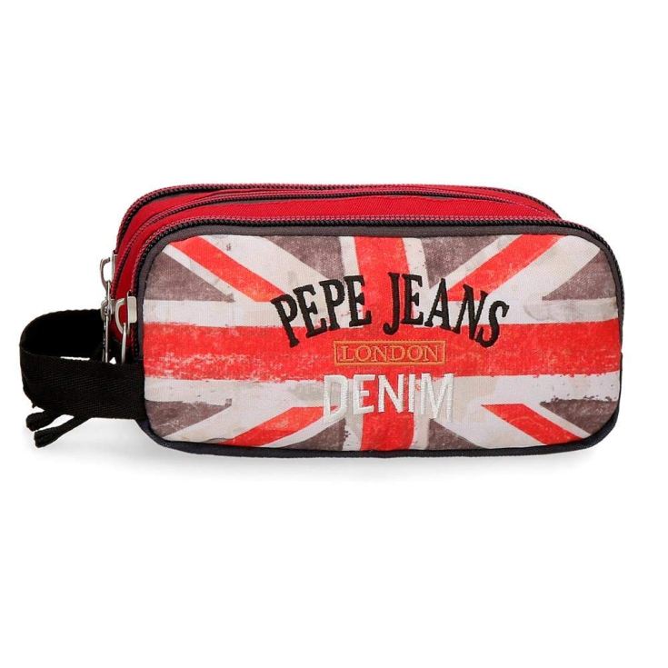 pepe jeans calvin estuche tres compartimentos 22x10x9cm pepe jeans calvin estuche tres compartimentos 22x10x9cm