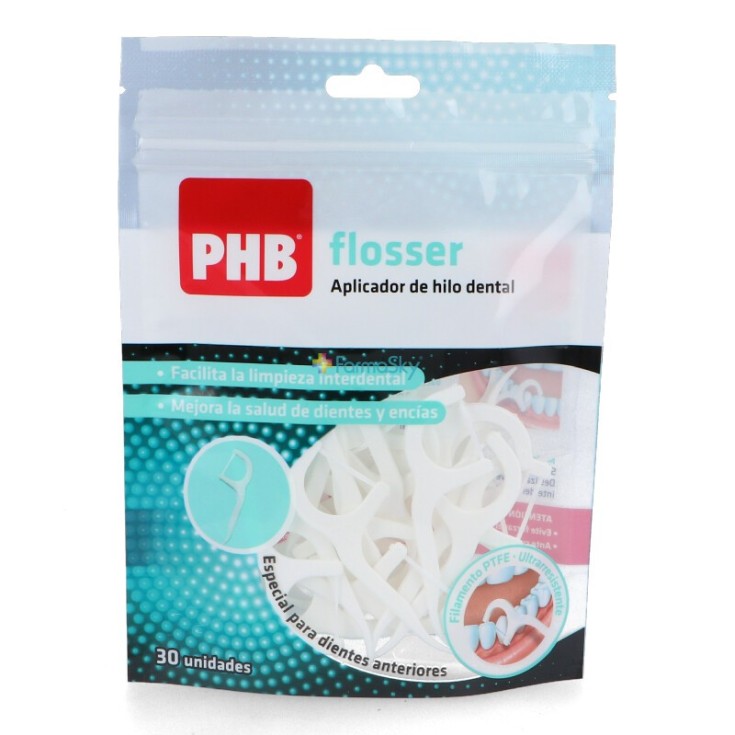 phb flosser ptfe aplicador hilo dental desechable 30unidades