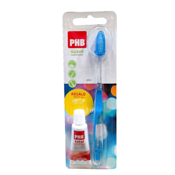 phb cepillo plus suave + pasta de dientes 15ml regalo phb cepillo plus suave + pasta de dientes 15ml regalo