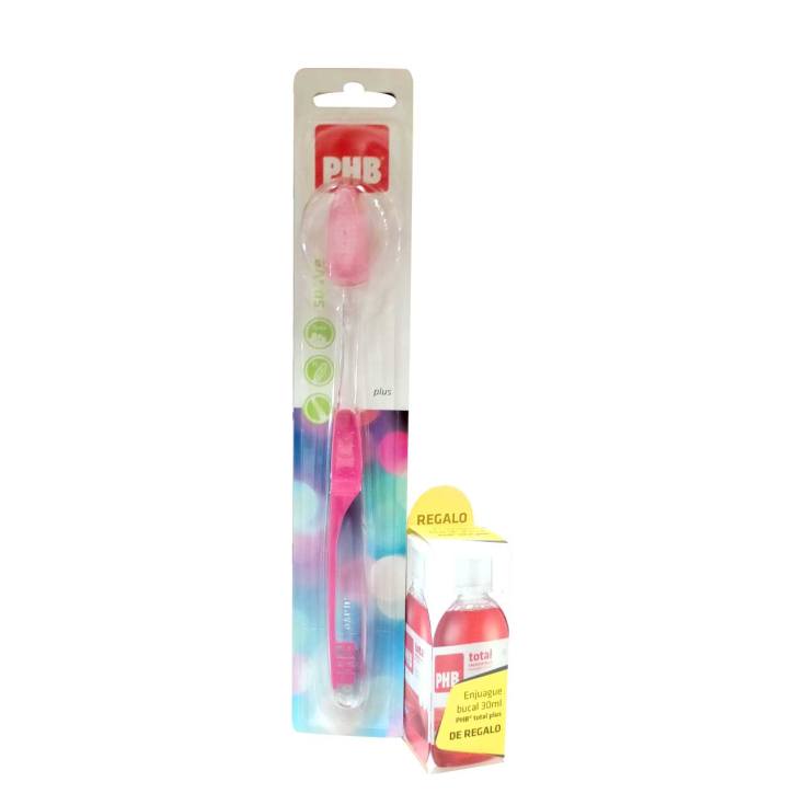 phb cepillo plus suave + colutorio total plus 30ml regalo phb cepillo plus suave + colutorio total plus 30ml regalo